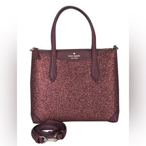 Kate Spade - Maroon Glitter Satchel